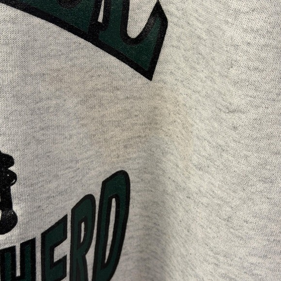 Vintage Marshall Thundering Herd Sweatshirt Mens Large Gray College Football 90s - Picture 5 of 8